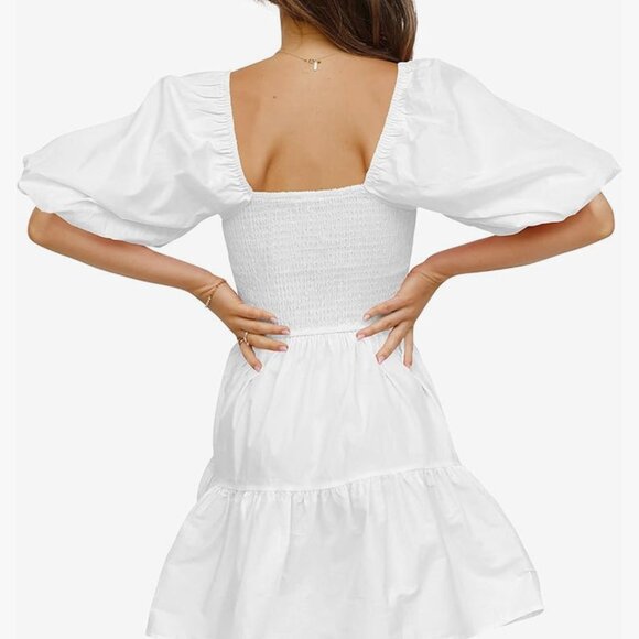 Smocked Top Puff Sleeve Top - Picture 2 of 4